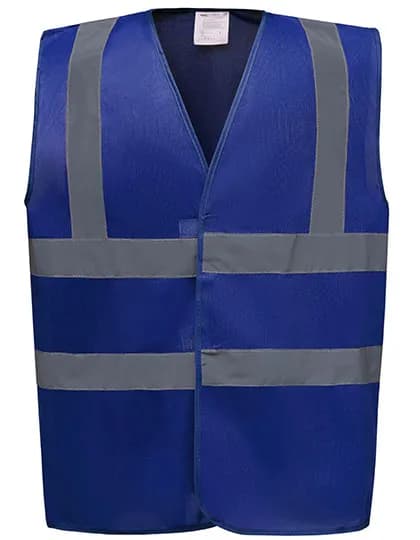 Hi-Vis 2 Bands & Braces Waistcoat - Royal Blue