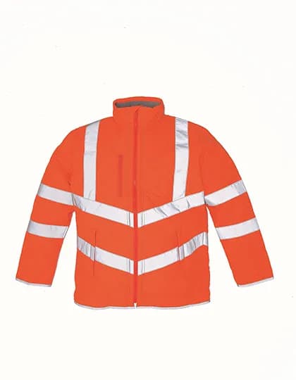 Hi-Vis Kensington Jacket With Fleece Lining - Hi-Vis Orange