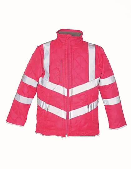 Hi-Vis Kensington Jacket With Fleece Lining - Pink