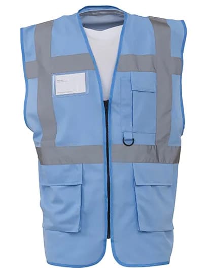 Multi-Functional Executive Waistcoat - Sky Blue