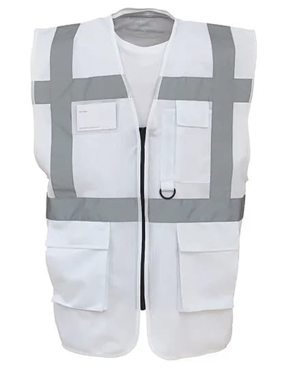 Multi-Functional Executive Waistcoat - White