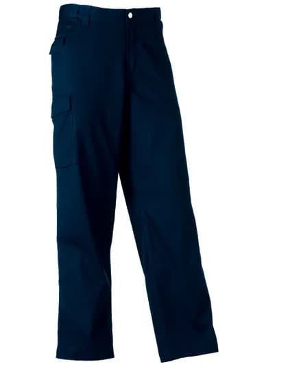 Workwear Polycotton Twill Trousers - French Navy