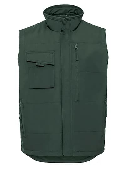 Heavy Duty Workwear Gilet - Bottle Green
