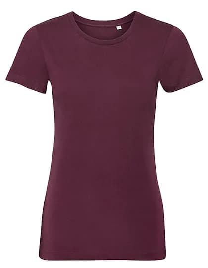 Ladies`Pure Organic T - Burgundy
