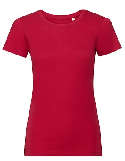Ladies`Pure Organic T - Classic Red