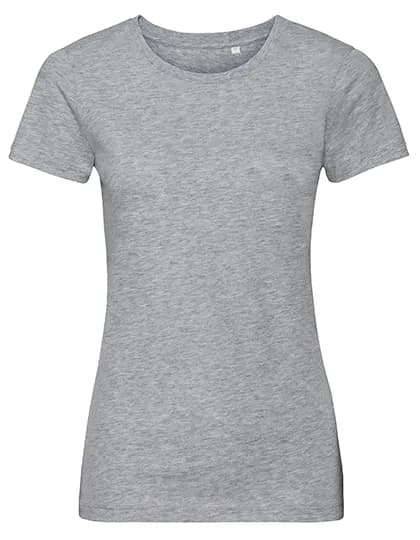 Ladies`Pure Organic T - Light Oxford (Heather)