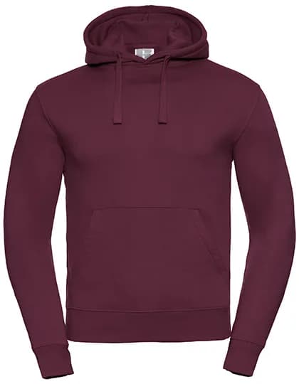 Mens Authentic Hooded Sweat - Burgundy