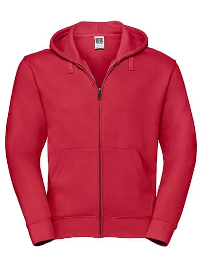 Mens Authentic Zipped Hood Jacket - Classic Red