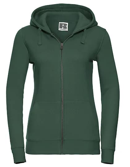 Ladies´ Authentic Zipped Hood Jacket - Bottle Green