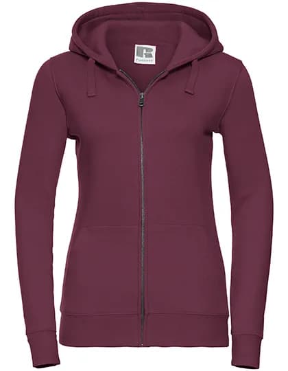 Ladies´ Authentic Zipped Hood Jacket - Burgundy