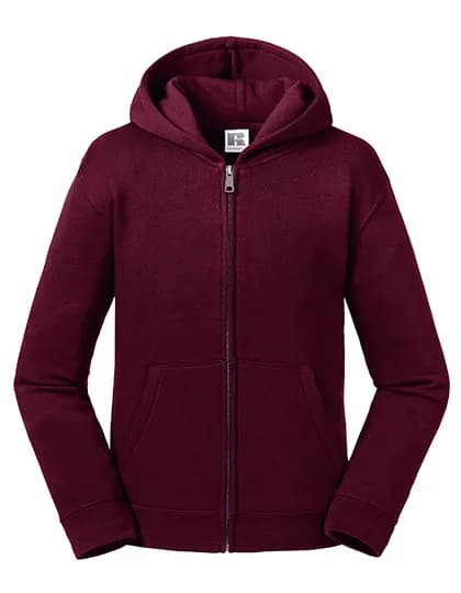 Kids Authentic Zipped Hood Jacket - Burgundy