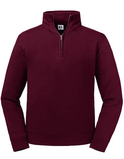 Authentic Quarter Zip Sweat - Burgundy