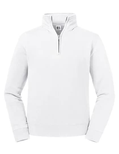 Authentic Quarter Zip Sweat - White