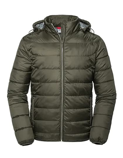 Men´s Hooded Nano Jacket - Dark Olive