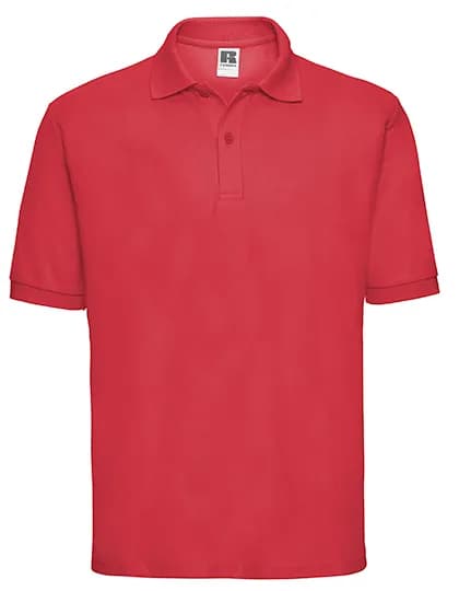 Mens Classic Polycotton Polo - Bright Red