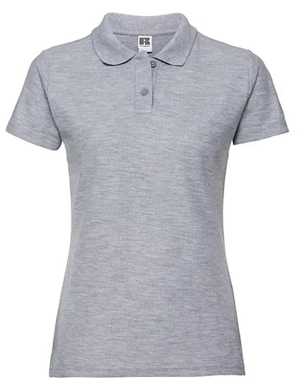 Ladies Classic Polycotton Polo - Light Oxford (Heather)