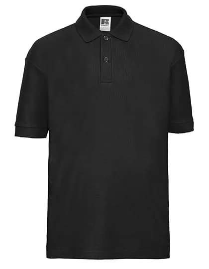 Kids Classic Polycotton Polo - Black