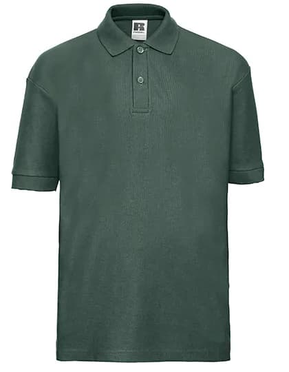 Kids Classic Polycotton Polo - Bottle Green
