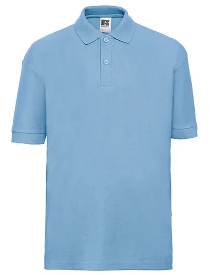Kids Classic Polycotton Polo - Sky