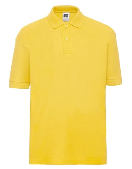 Kids Classic Polycotton Polo - Yellow