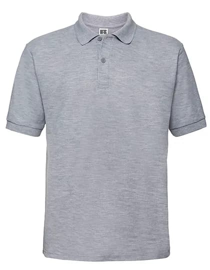 Mens Classic Polycotton Polo - Light Oxford (Heather)