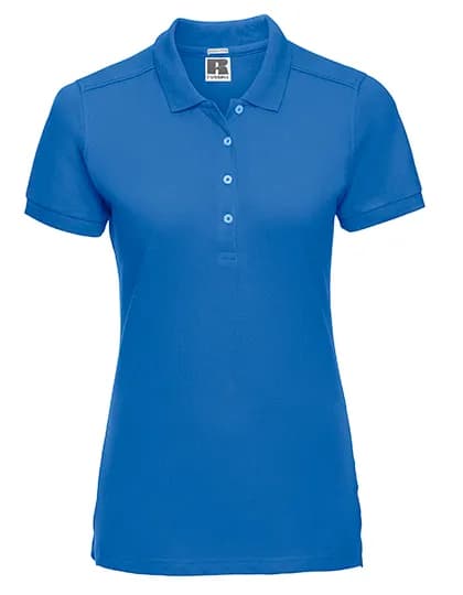 Ladies Fitted Stretch Polo - Azure Blue