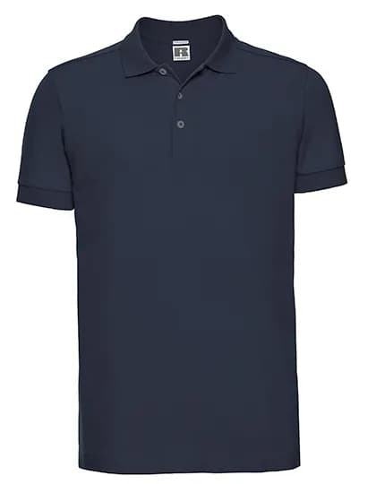 Mens Fitted Stretch Polo - French Navy