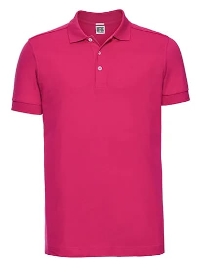 Mens Fitted Stretch Polo - Fuchsia