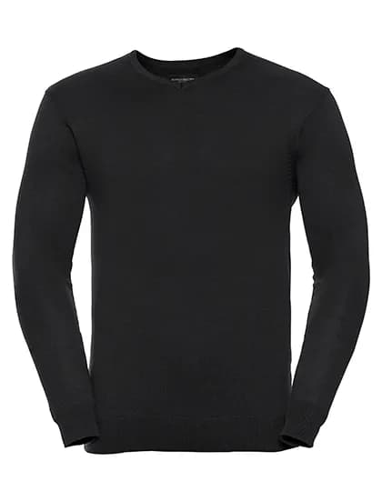 Men´s V-Neck Knitted Pullover - Black