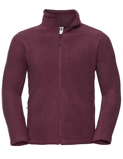 Men´s Full Zip Outdoor Fleece - Burgundy