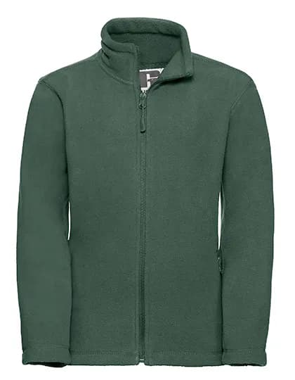 Kids Full Zip Outdoor Fleece - Bottle Green