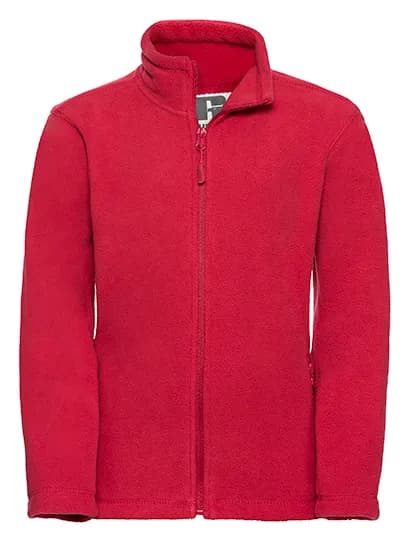Kids Full Zip Outdoor Fleece - Classic Red