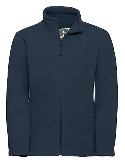 Kids Full Zip Outdoor Fleece - French Navy