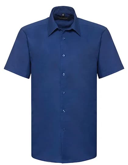 Mens Short Sleeve Tailored Oxford Shirt - Bright Royal