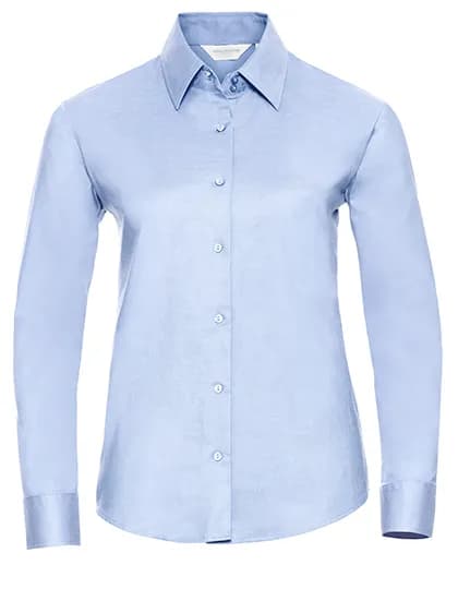 Ladies Long Sleeve Tailored Oxford Shirt - Oxford Blue