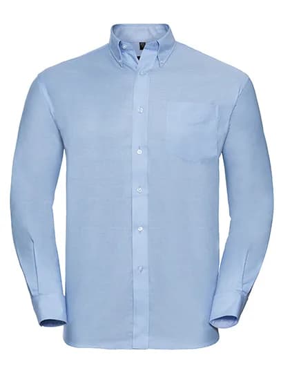 Mens Long Sleeve Classic Oxford Shirt - Oxford Blue