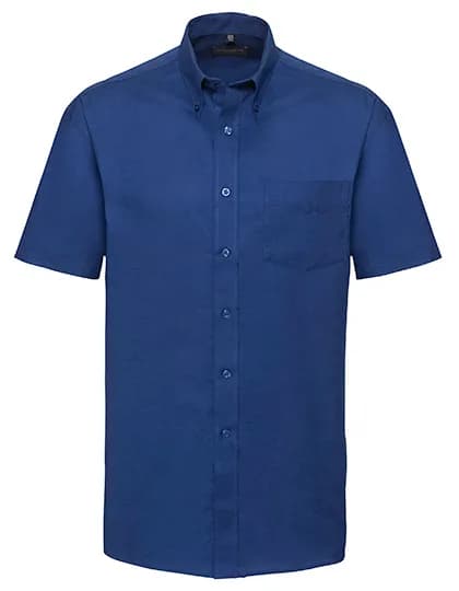 Mens Short Sleeve Classic Oxford Shirt - Bright Royal