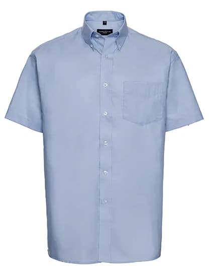 Mens Short Sleeve Classic Oxford Shirt - Oxford Blue