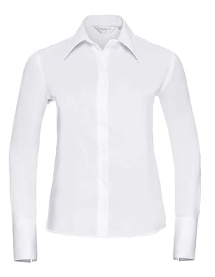 Ladies Long Sleeve Tailored Ultimate Non-Iron Shirt - White