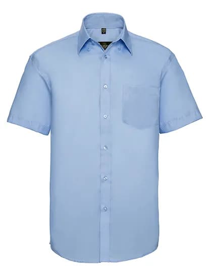 Mens Short Sleeve Classic Ultimate Non-Iron Shirt - Bright Sky