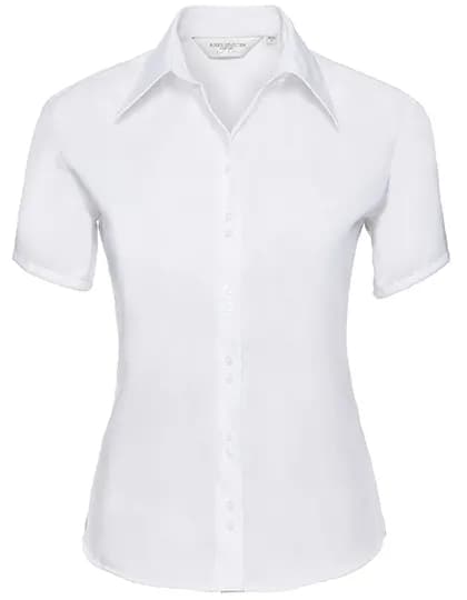 Ladies Short Sleeve Tailored Ultimate Non-Iron Shirt - White