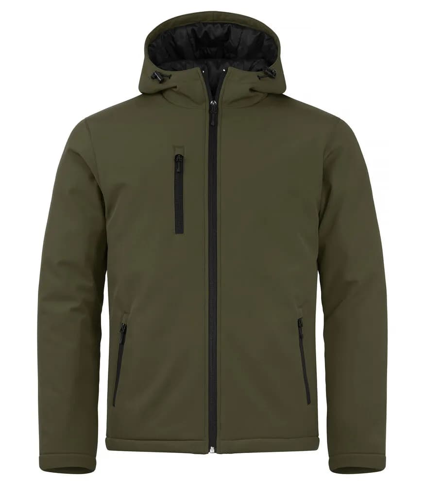 Padded Hoody Softshell - Fog Green