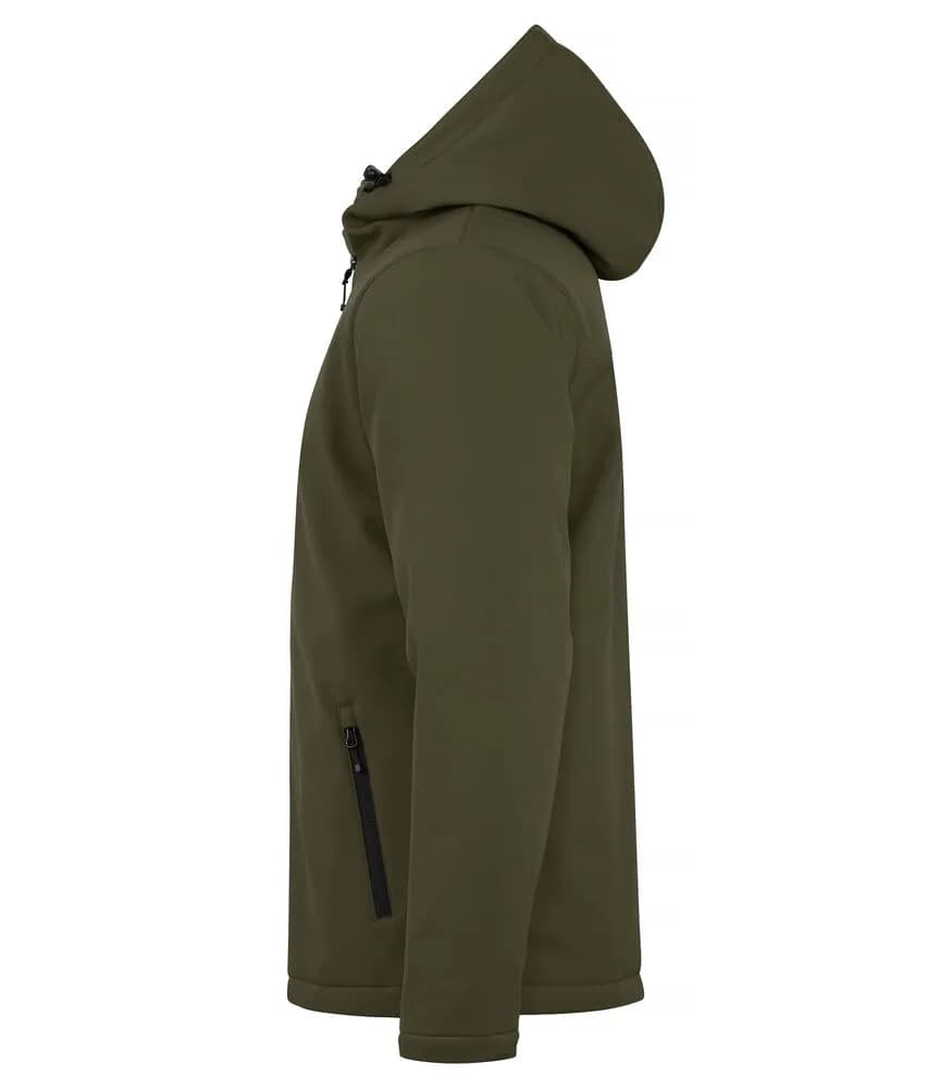 Padded Hoody Softshell - Fog Green