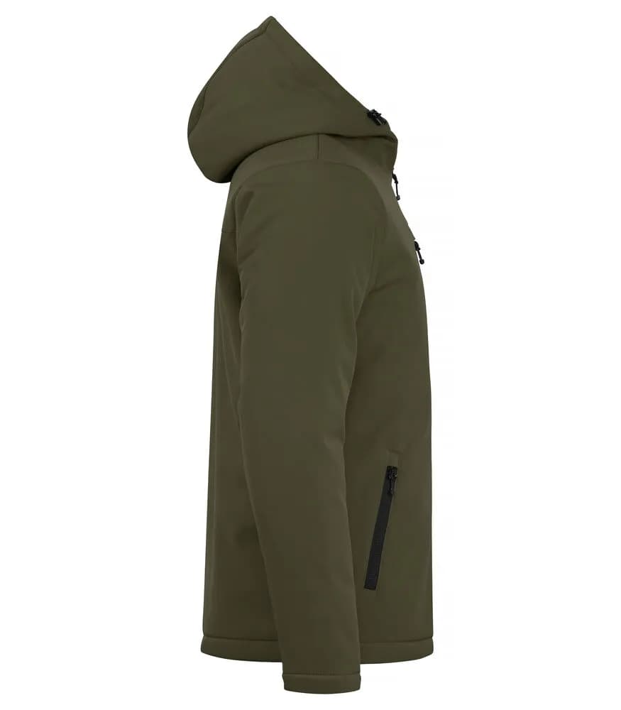 Padded Hoody Softshell - Fog Green