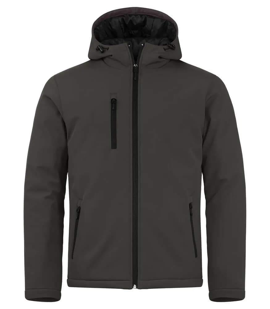 Padded Hoody Softshell - Dark Grey