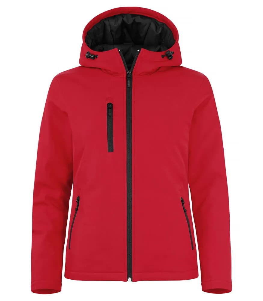 Padded Hoody Softshell Women - Red