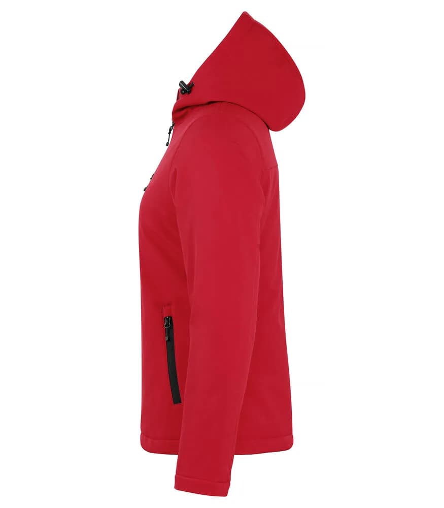 Padded Hoody Softshell Women - Red