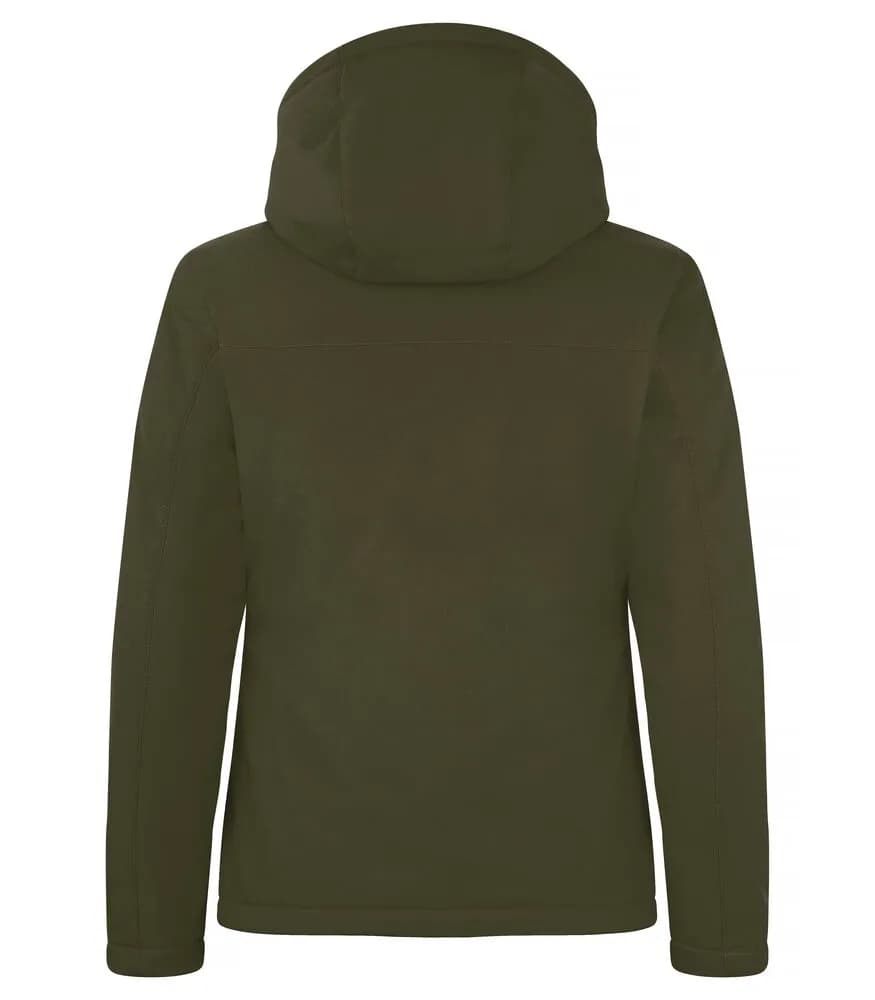Padded Hoody Softshell Women - Fog Green