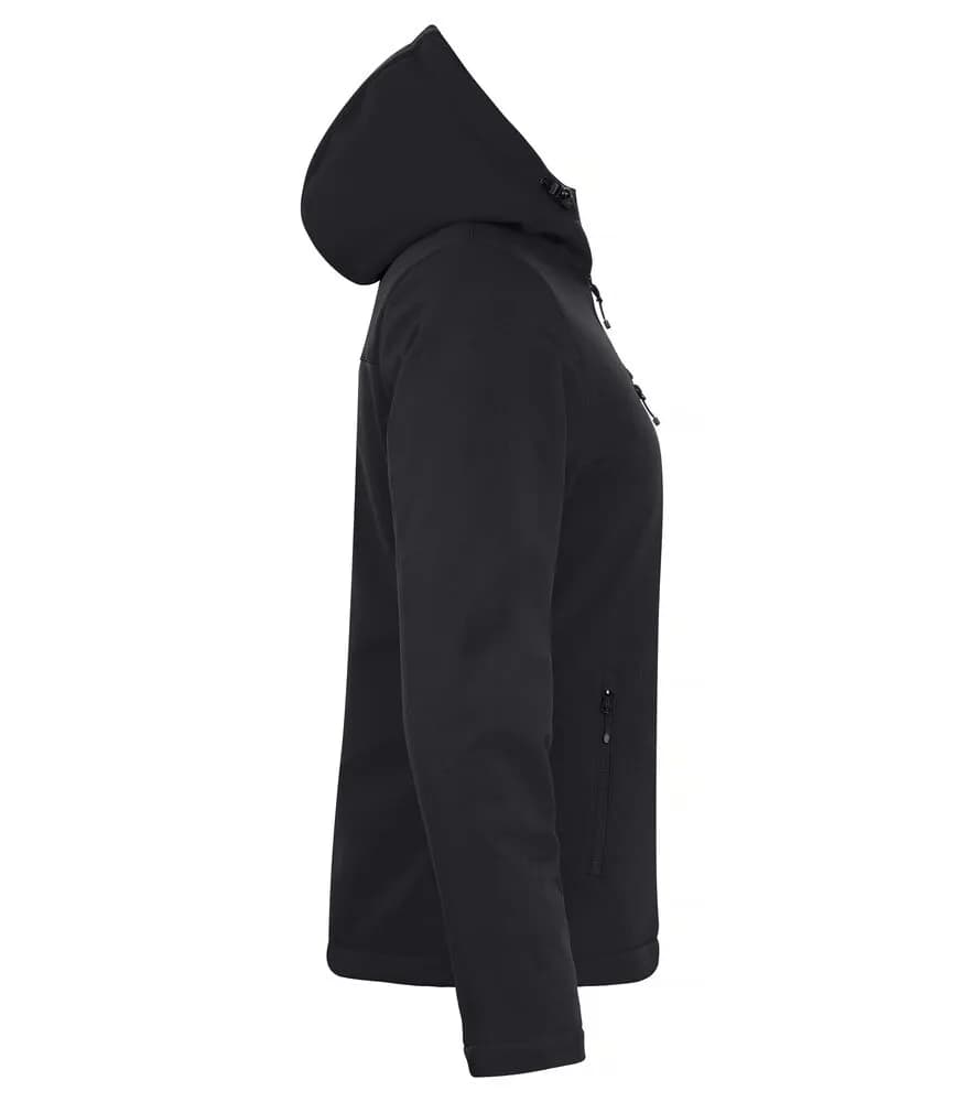 Padded Hoody Softshell Women - Black