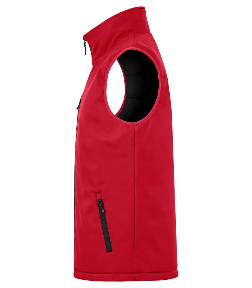 Padded Softshell Vest - Red